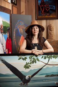 Contemporary Coast Salish First Nation's Artist, Darlene Gait